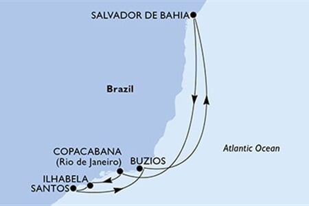 MSC VIRTUOSA - Brazílie (Salvador de Bahia)
