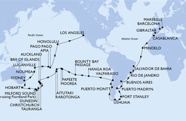 MSC Magnifica - Francie, Španělsko, Gibraltar, Maroko, Kapverdy, ... (z Marseille)