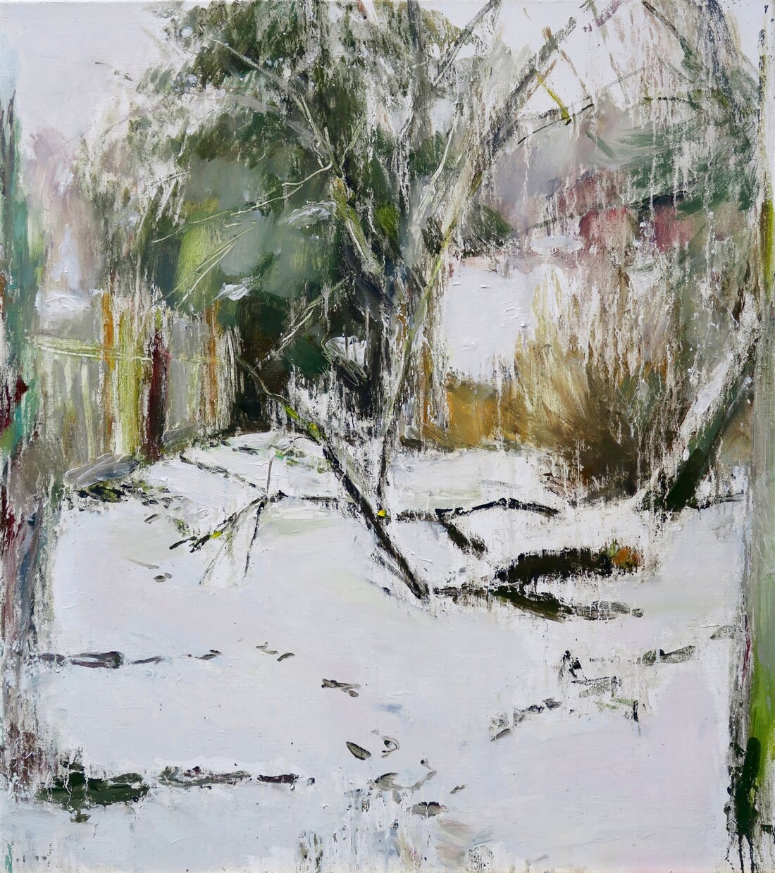 Skleněná koule II, 2018, olej na plátně, 110 x 100 cm P