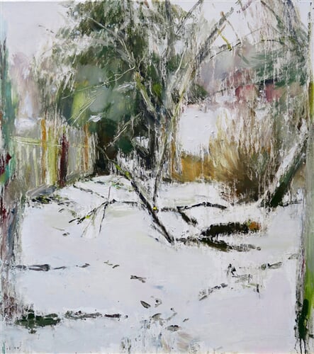 Skleněná koule II, 2018, olej na plátně, 110 x 100 cm P