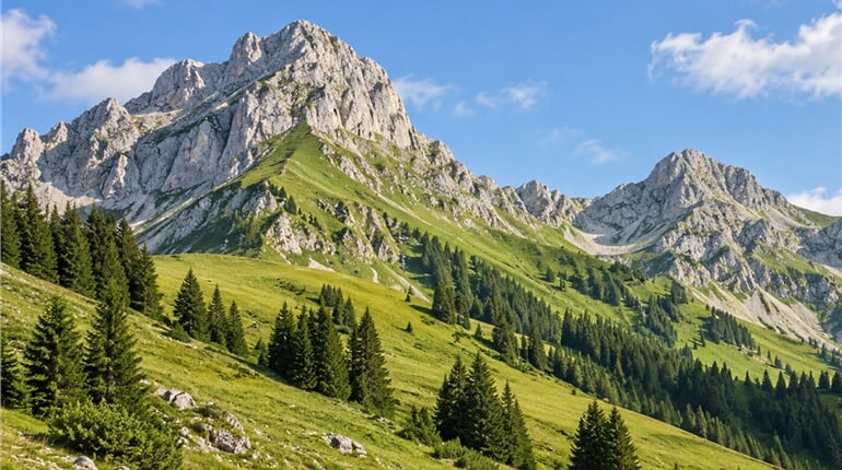 Rakousko - krajina Ibbstalských Alp  v Dolním Rakousku