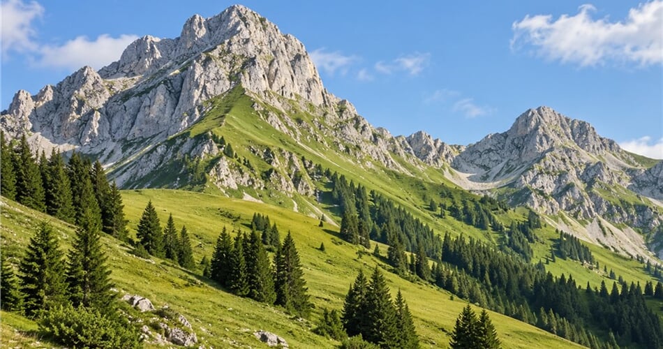 Rakousko - krajina Ibbstalských Alp  v Dolním Rakousku
