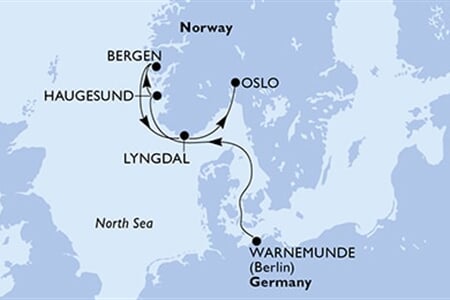 MSC Magnifica - Německo, Norsko (Warnemünde)