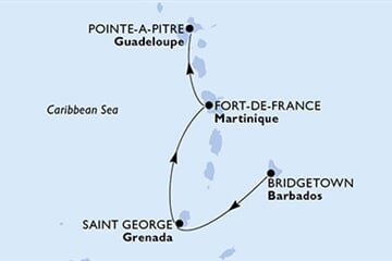 MSC World Europa - Barbados, Grenada, Martinik, Guadeloupe (Bridgetown)