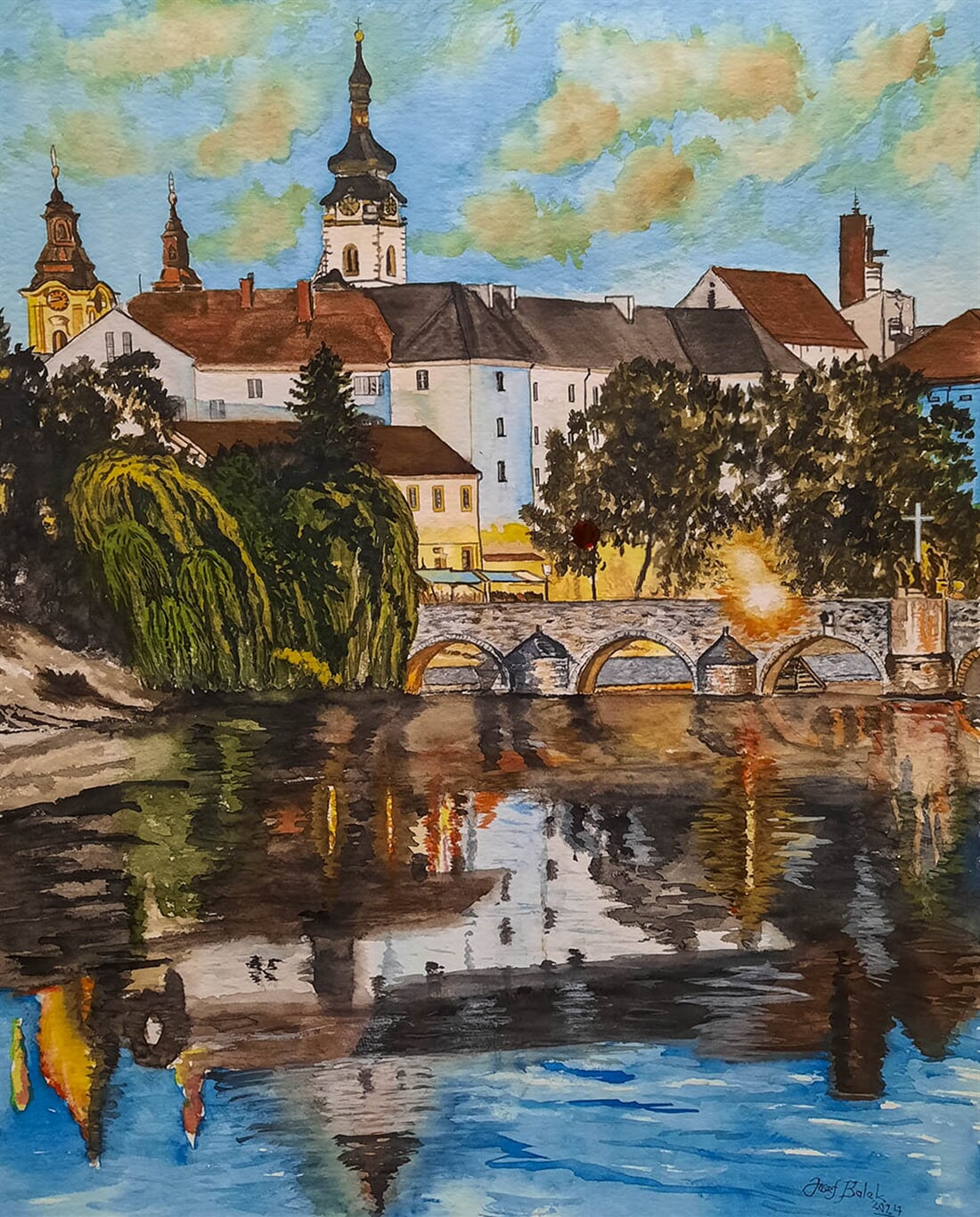 Pohled na Písek