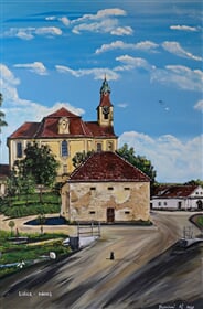 Lidice, náves