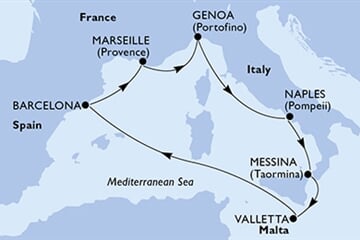 MSC Magnifica - Itálie, Malta, Španělsko, Francie (Neapol)