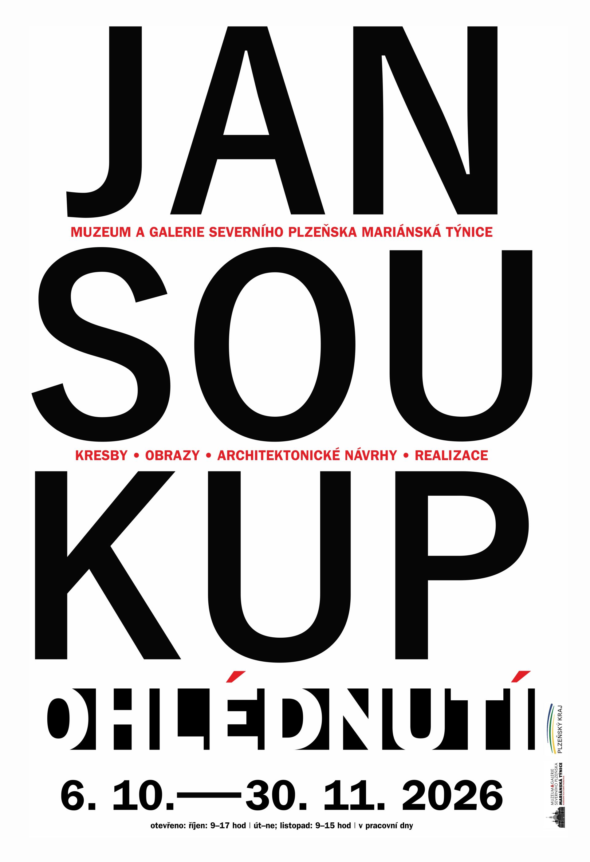 Plakát výstavy Jan Soukup: Ohlédnutí