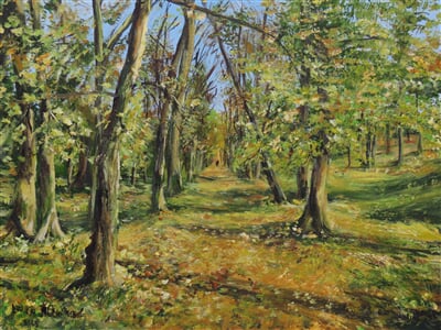Podzimní park v Hrušovanech nad Jevišovkou