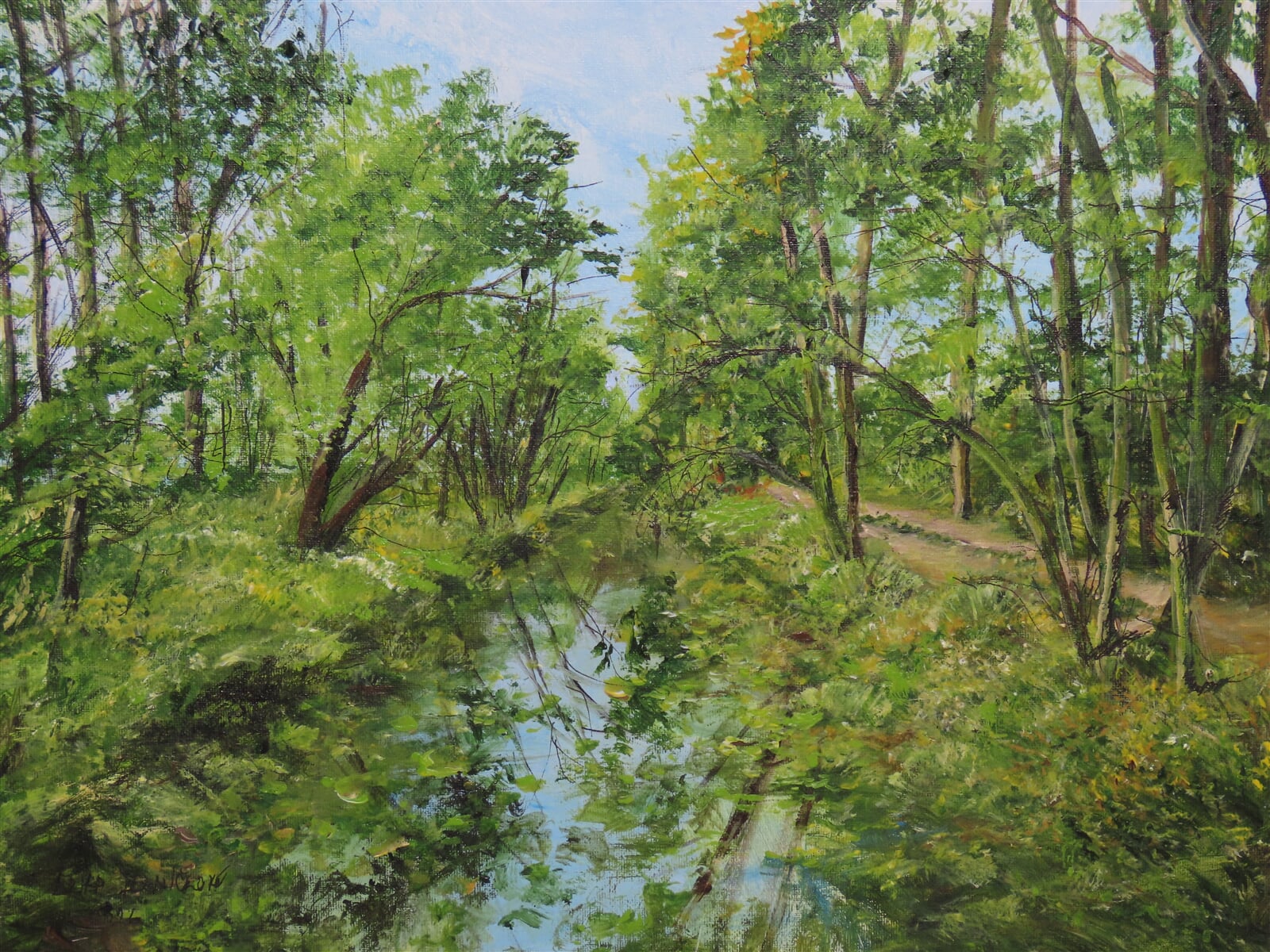 Erika Řezníčková: Řeka Jevišovka, 40 × 50 cm