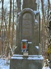 Zimmerův kříž, zaniklá obec na Libavsku (detail)