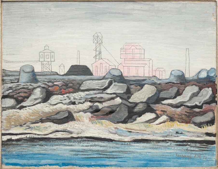 Jan Zrzavý – Strusky na Ostravici (sbírka Gočárovy galerie)