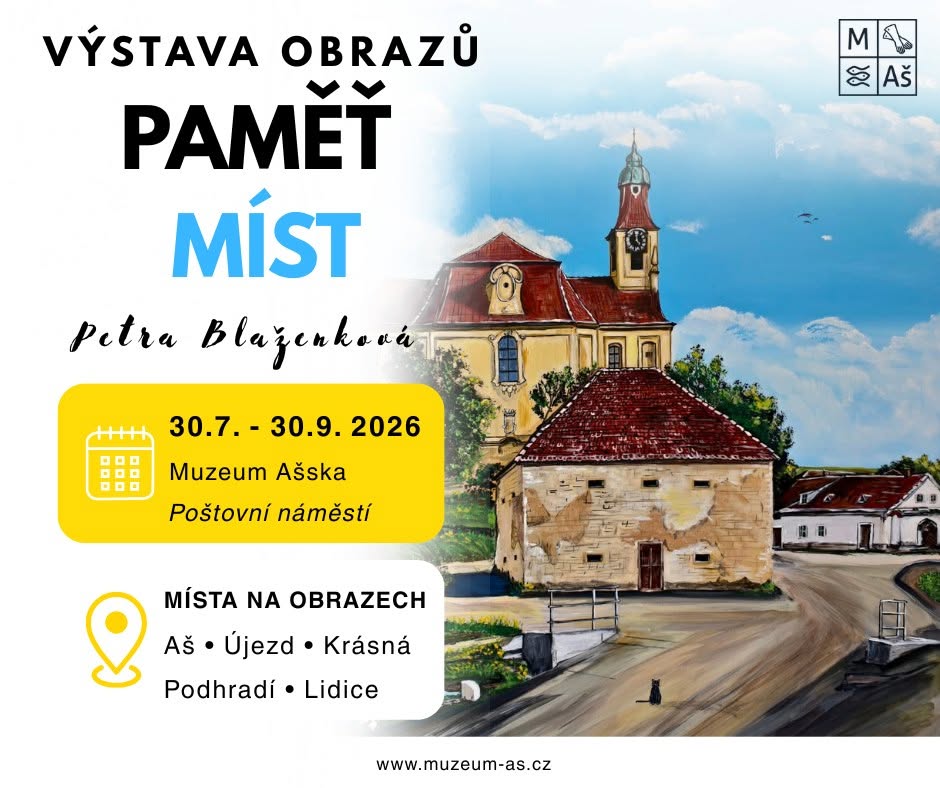Plakát výstavy Paměť míst