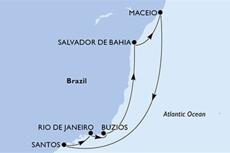 MSC VIRTUOSA - Brazílie (Salvador de Bahia)