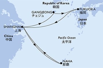 MSC Bellissima - Čína, Jižní Korea, Japonsko (ze Šanghaje)