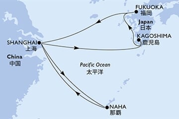 MSC BELLISSIMA - Čína, Japonsko (ze Šanghaje)