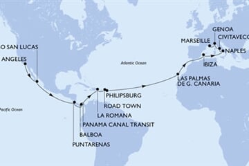 MSC Magnifica - USA, Mexiko, Kostarika, Panama, Dominikán.rep., ... (Los Angeles)