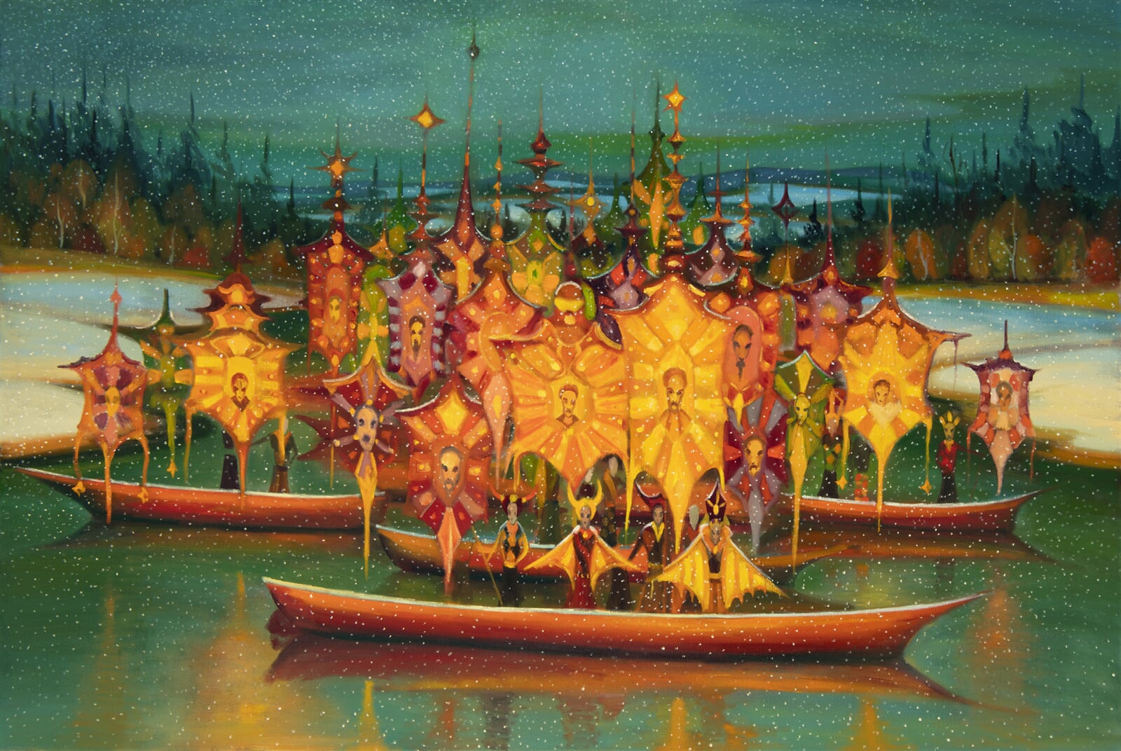 Jaroslav Valečka: Falangy, 200 × 135 cm