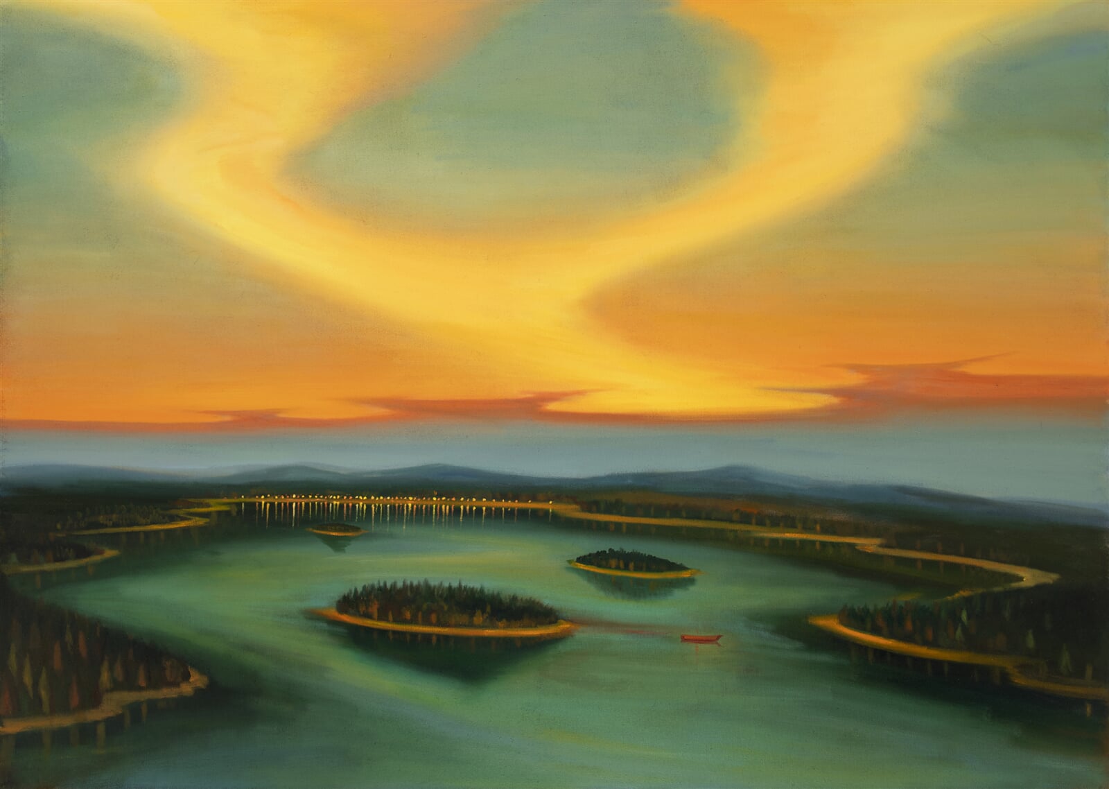 Jaroslav Valečka: Záře, 210 × 150 cm