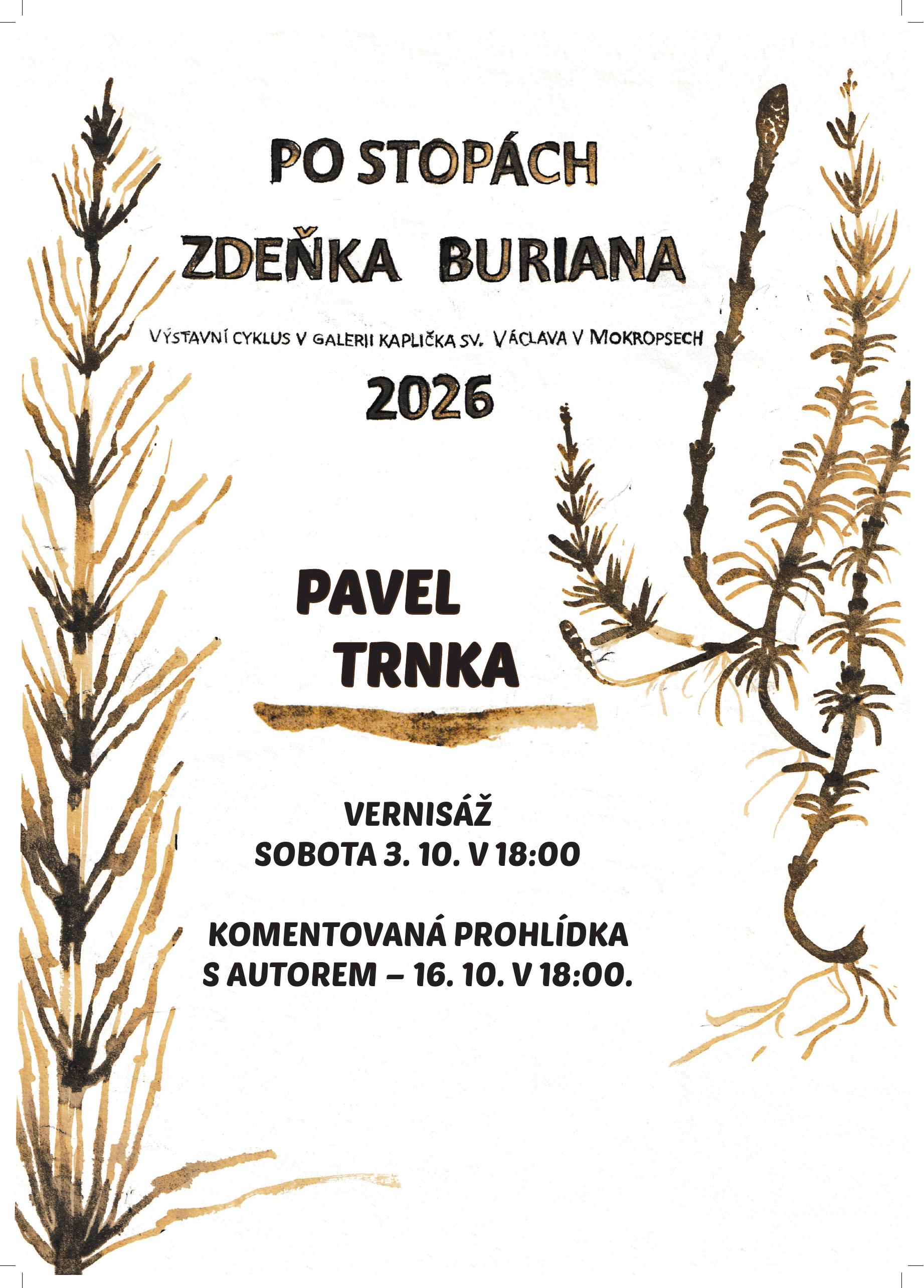Po stopách Zdeňka Buriana 2026 – Pavel Trnka, plakát
