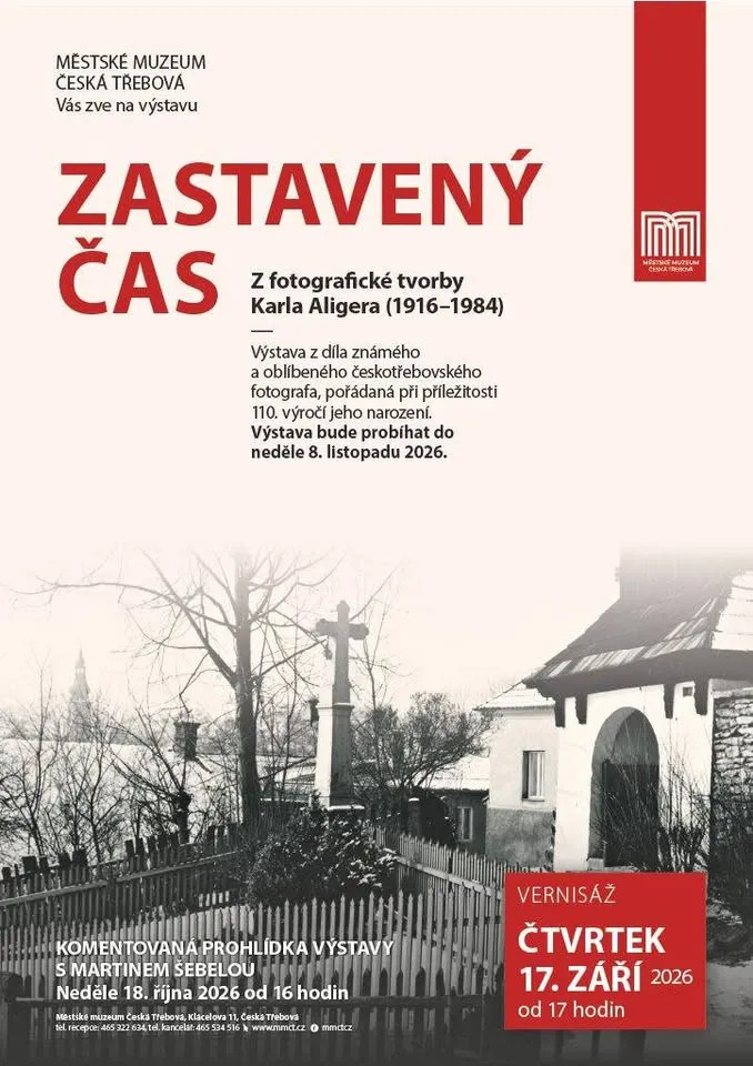 Karel Aliger – Zastavený čas, plakát