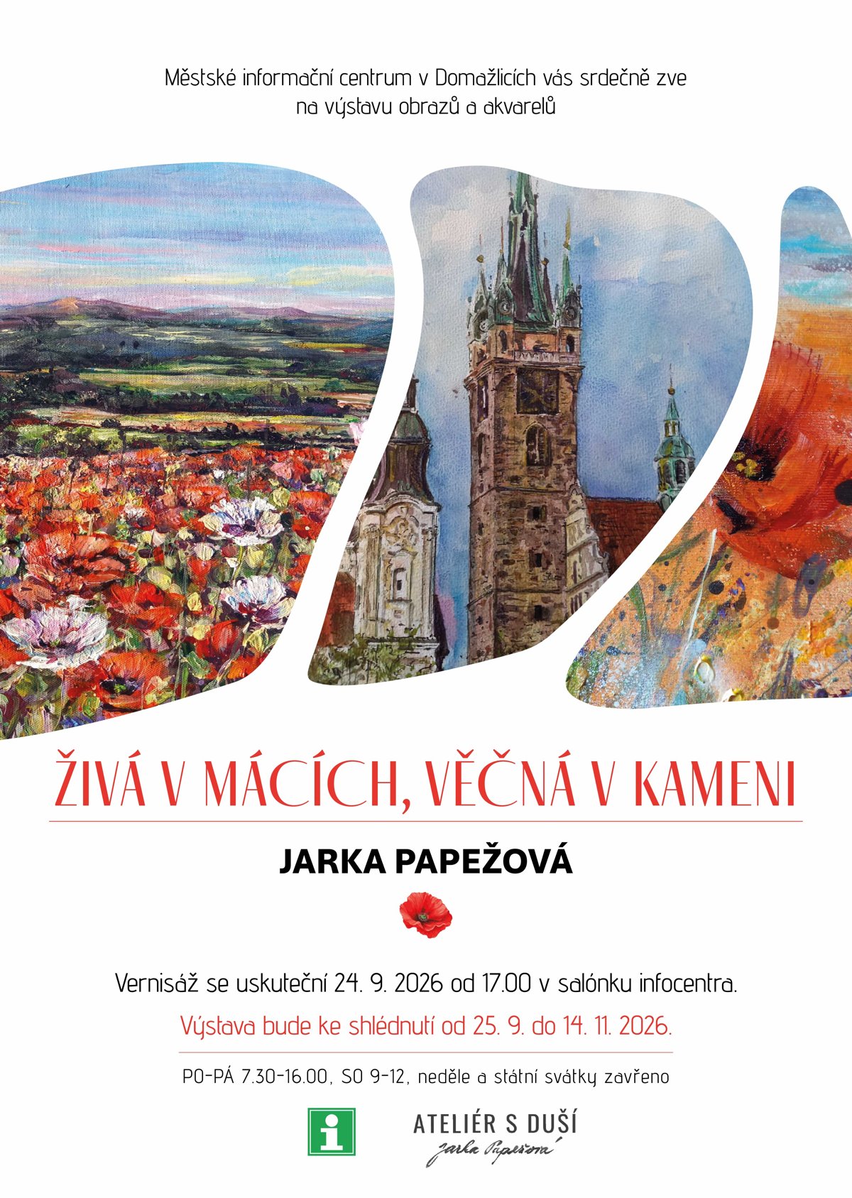 Jarka Papežová – Živá v mácích, věčná v kameni, plakát