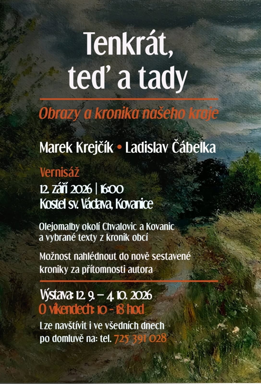 Tenkrát, teď a tady, plakát výstavy