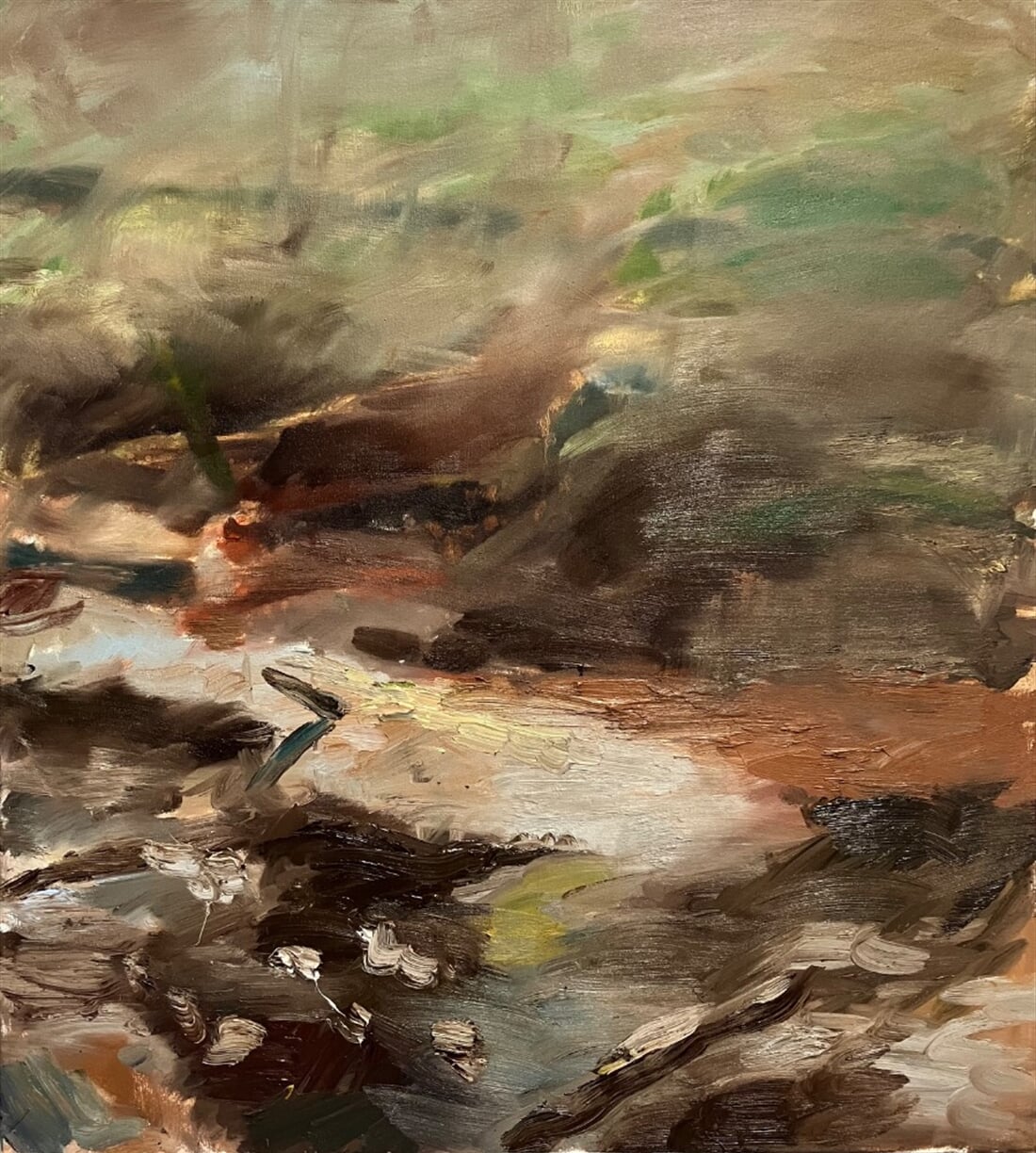 Matěj Remeš – Močály (100 × 90 cm)