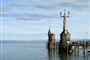 Německo - Bodamské jezero - socha Imperie u vjezdu do přístavu v Kostnici