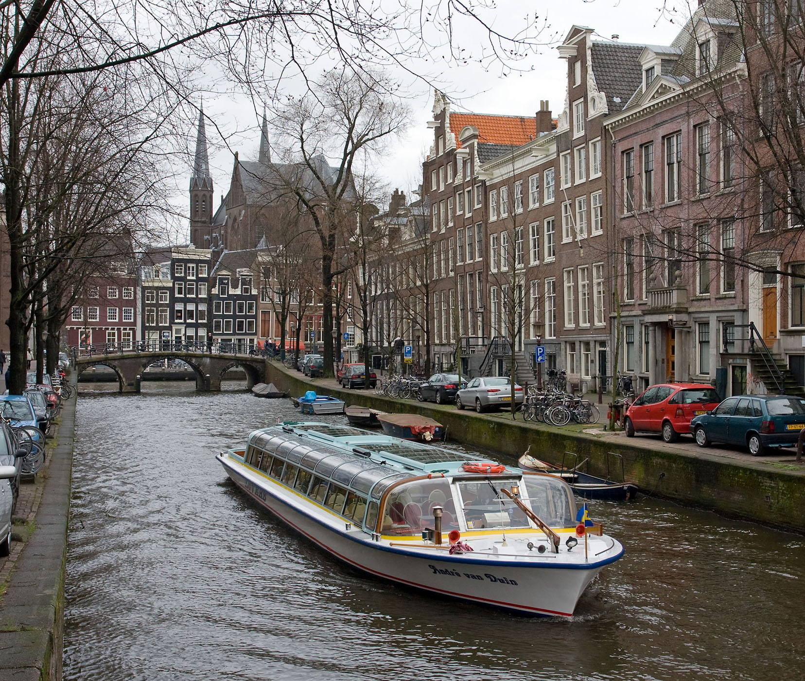 Nizozemsko - kanály Amsterdamu