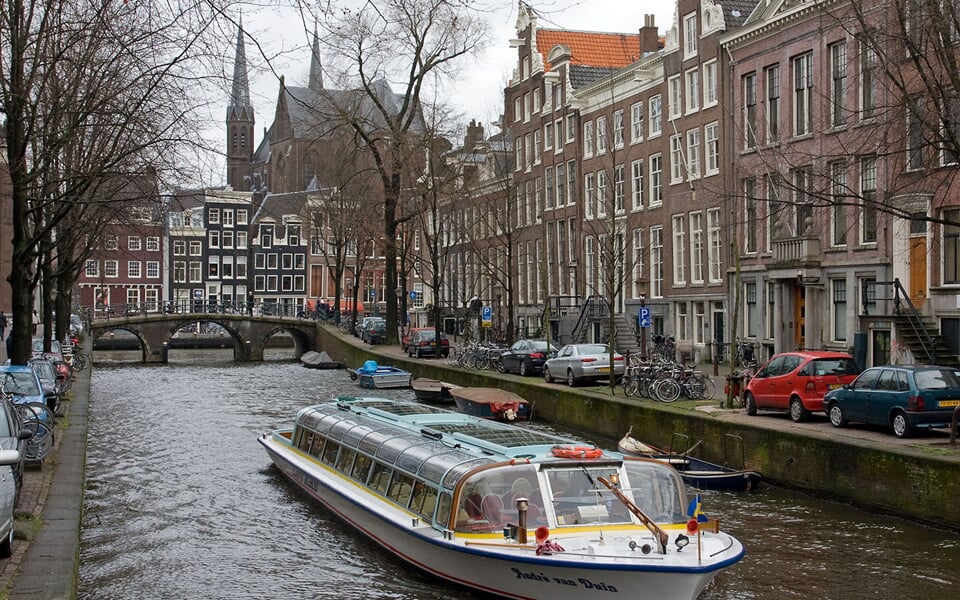 Nizozemsko - kanály Amsterdamu