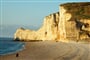 Normandie pláž Etretat