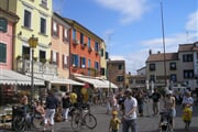 Caorle,vlevo nahoře výměna