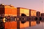 Livorno přístav navečer