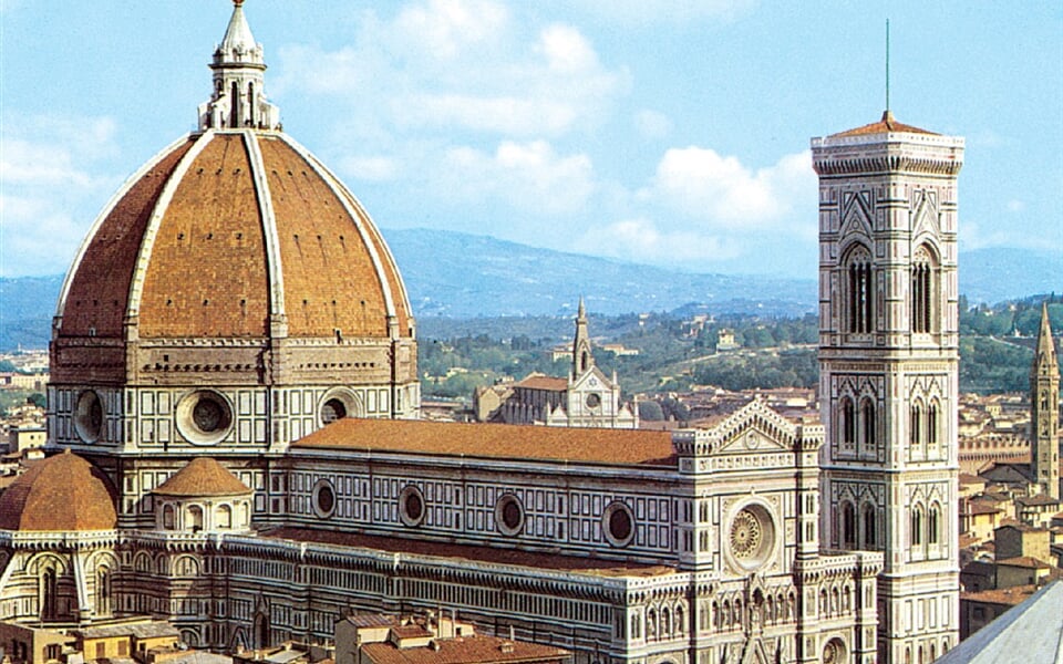 Itálie - Florencie - dóm, jeden  ze skvostů středověké architektury, 1296-1468, několik architektů včetně Giotta