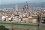 Itálie, Toskánsko, Florencie, pohled na město