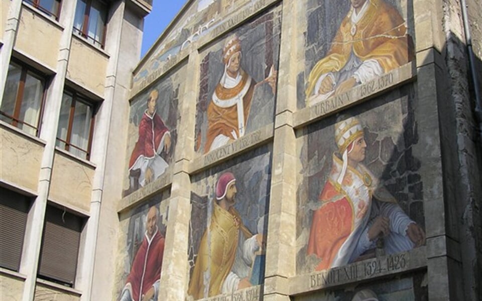 Francie, Provence, Avignon, stěna papežů