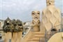 Španělsko, Barcelona, Casa Mila,  komíny