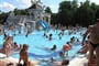 Maďarsko - Eger - termální lázně, venkovní bazén, slabě radioaktivní voda obsahuje vápník, hořčík a kysličník uhličitý