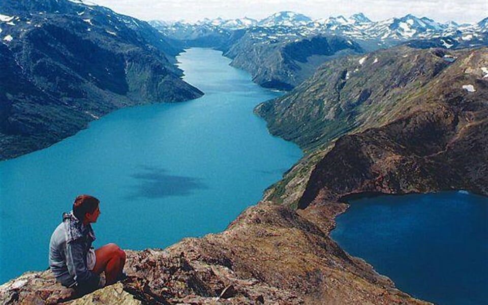 Norsko - Jezero Gjende v NP Jotunhaimen