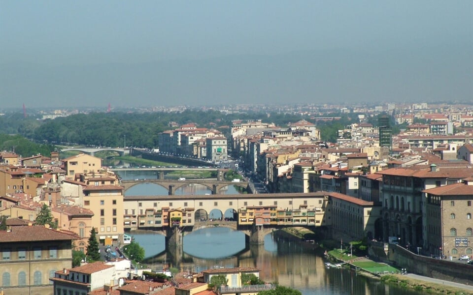 Florencie - Arial view of Florence, Italy