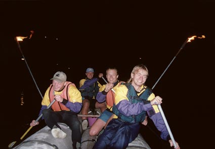 night-rafting
