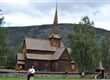 Norsko - Lofoty a Vesterály - obec Lom - dřevěný kostelík