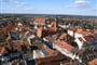 Německo - Lužice - Kamenz, pohled na centrum města