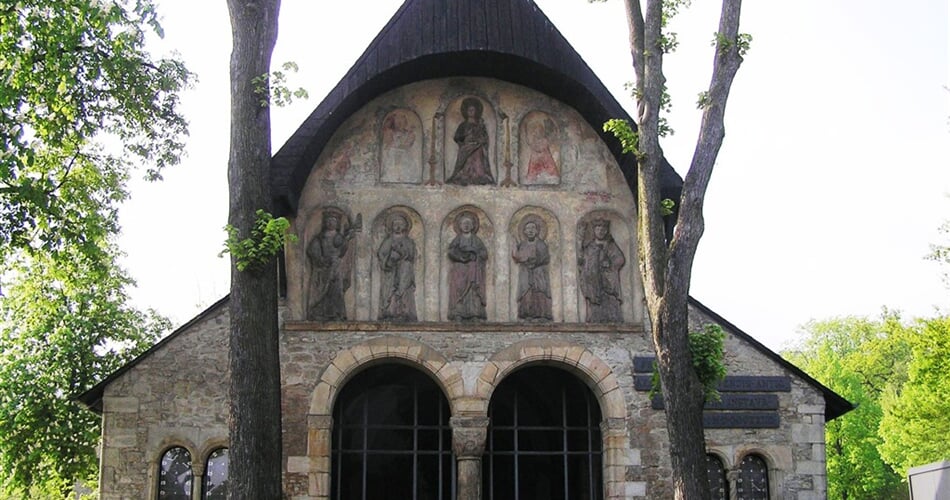 Německo - Harz - Goslar - Domvorhalle, severní předsíň kostela sv.Šimona a Judy, vysvěcen 1051, 1819 zbourán až na tento objekt