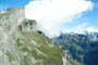 Švýcarsko - pohled z Gemmi Pass na Bernské Alpy