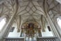Rakousko - Křemže - Piaristenkirche, nádherná pozdněgotická sklípková klena lodi