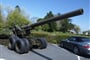 Francie - Normandie - Saint Laurent sur Mer, US kanon 155 mm Long Tom