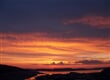 Pohled na mraky po západu slunce v Bergenu