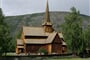 Norsko - Lom, roubený kostel, 1240, výrazně přestavěn v 16.století